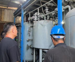 山东青岛60吨导热油系统在线再生净化工程结束并投产运行